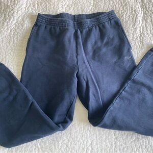 TNA Blue Sweatpants Relaxed Fit Cotton-Blend